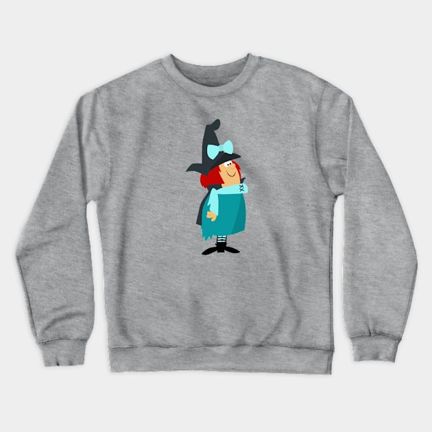 Funny Witch Crewneck Sweatshirt by ElviaMontemayor